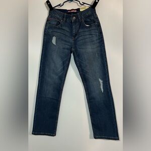 Tommy Hilfiger Boys Dark Blue Straight Jeans